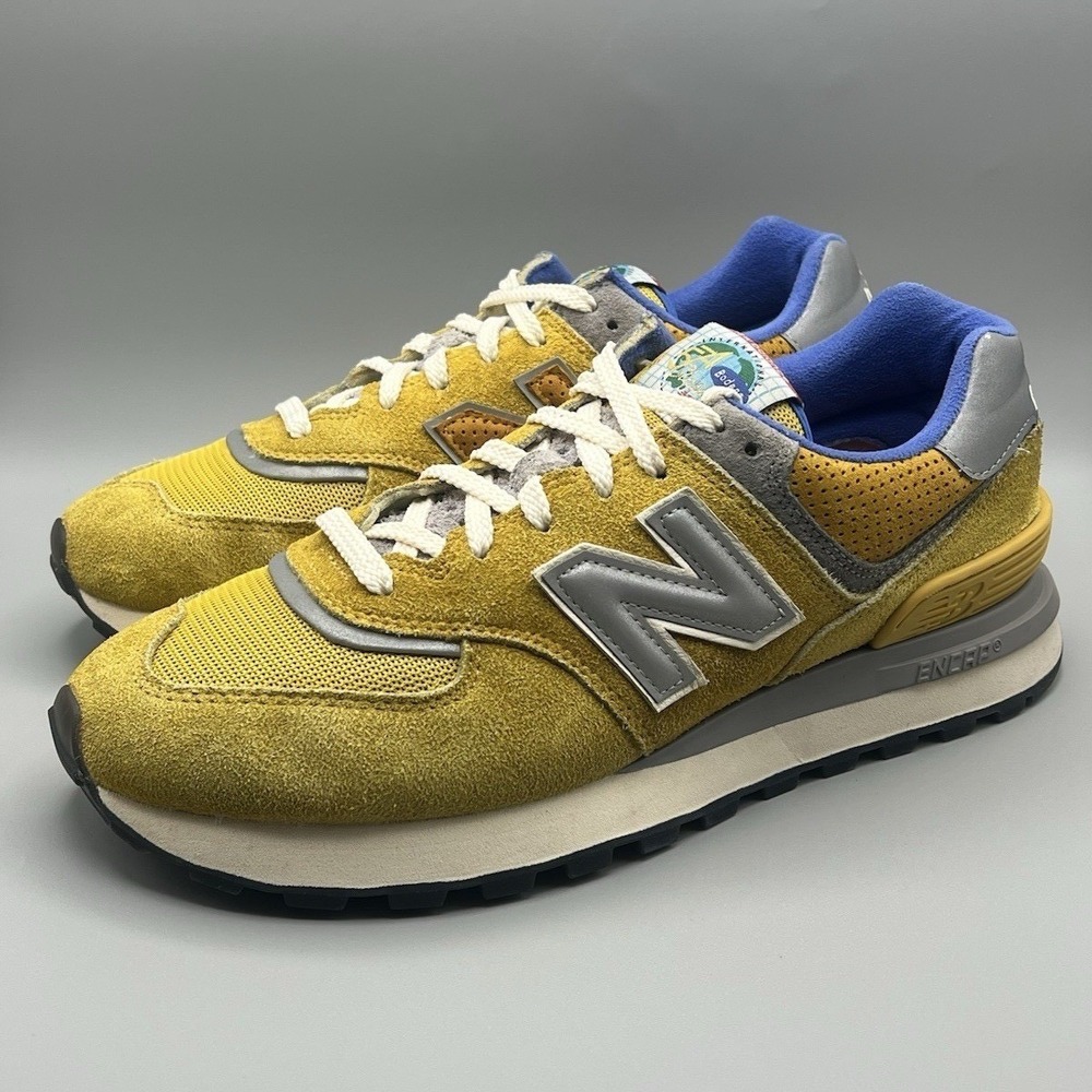 New Balance 574 x Bodega Legacy Arrival Yellow Blue Retro - Men's Size 12 USED - Picture 2 of 9
